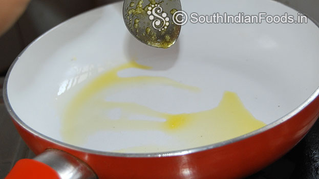 Heat ghee in a pan