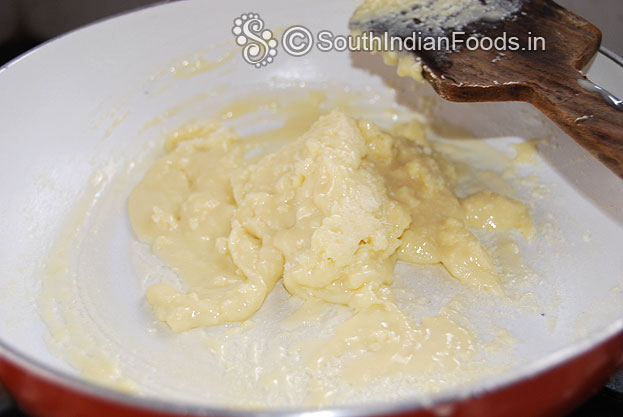 Stir continuously till it thickens