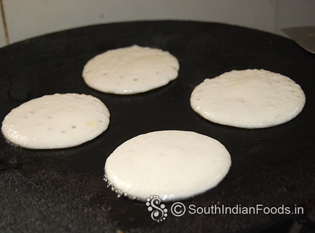 pour batter over the dosa tawa