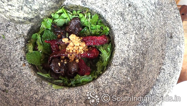 Add jaggery, finely grind
