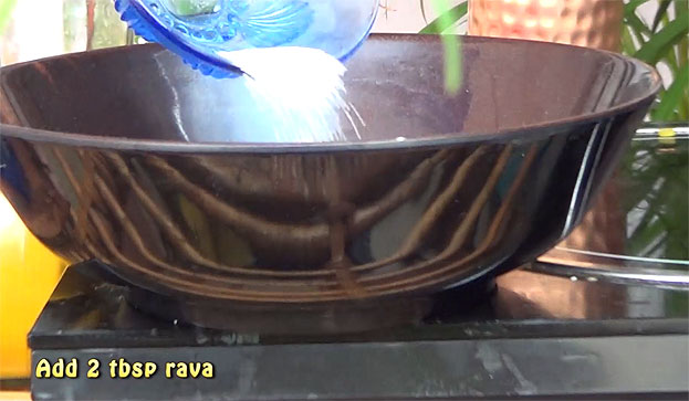 Add rava[semolina]