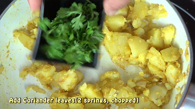 Add coriander leaves