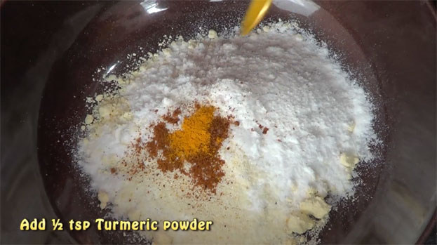 Add turmeric powder