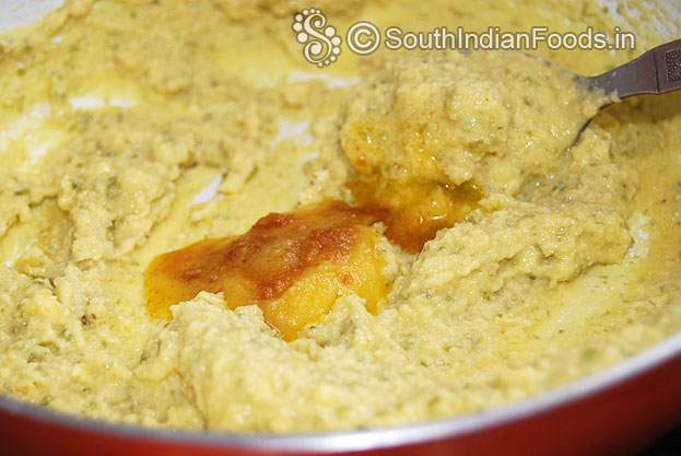 Add ghee in the middle