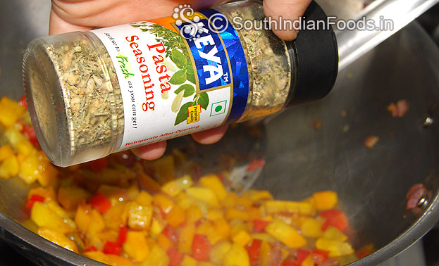 Add pasta seasoning mix well
