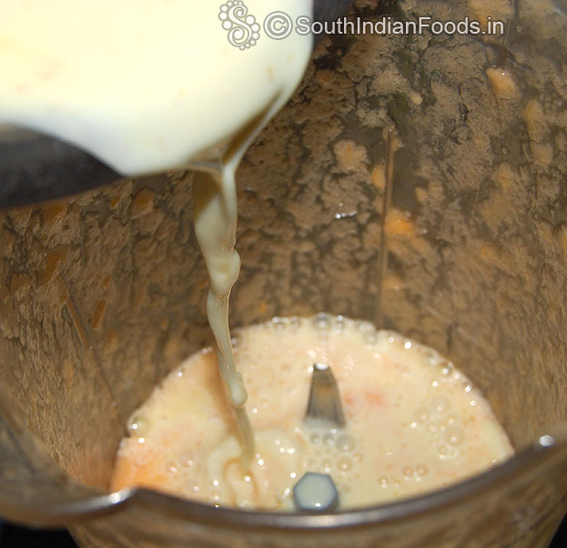 Add milk mixture