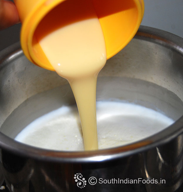Add sweet condensed milk