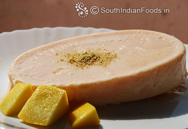 Muskmelon ice cream blocks ready