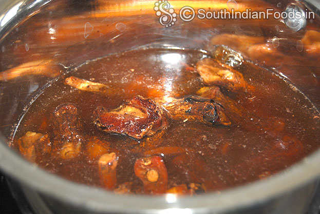 Add water, let it boil for 10 min