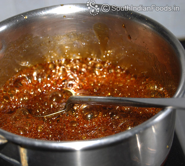 Jaggery syrup ready