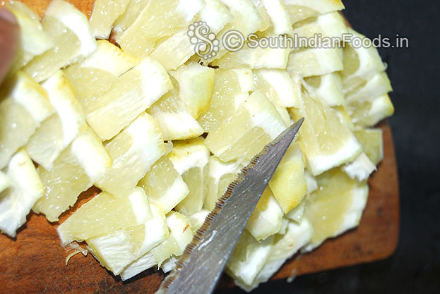 Then chop finely