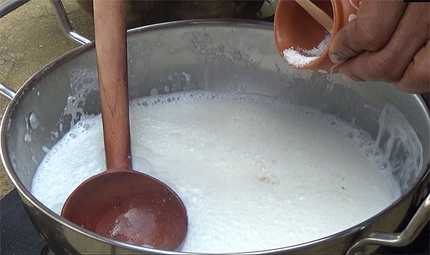 Add cardamom powder, let it cool