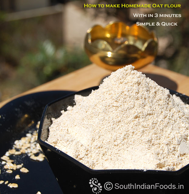 Homemade oatflour in 3 min