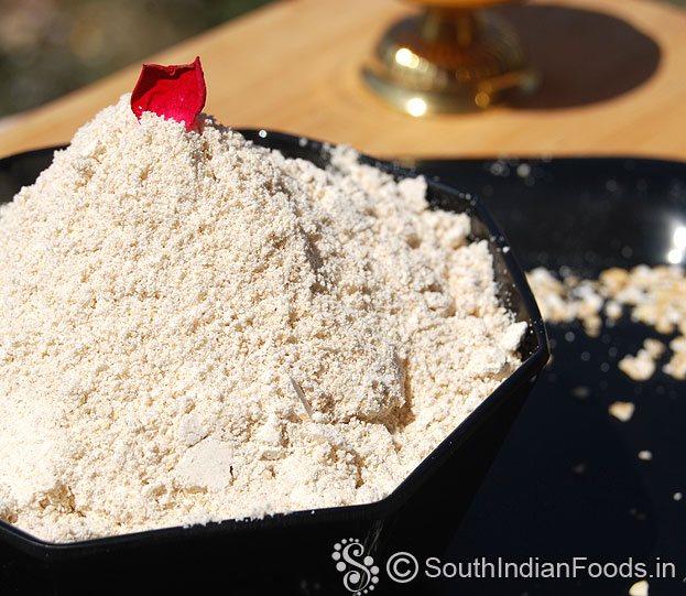 Healthy oatmeal flour ready, store in an airtight contianer use within 1 month