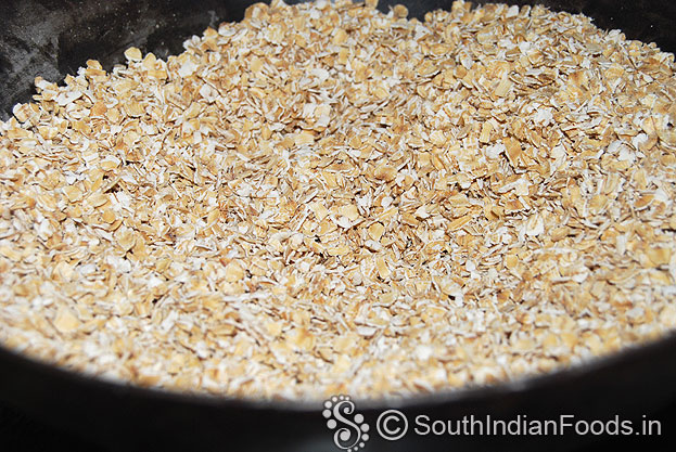 Roasted oats ready, let it cool