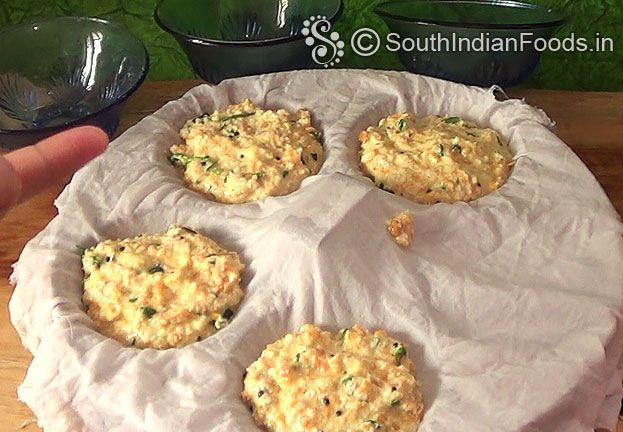 Pour oats idli batter