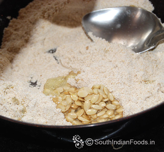 Add roasted pumpkin seeds