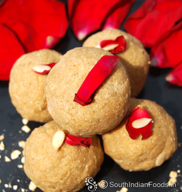 Oats vellam ladoo