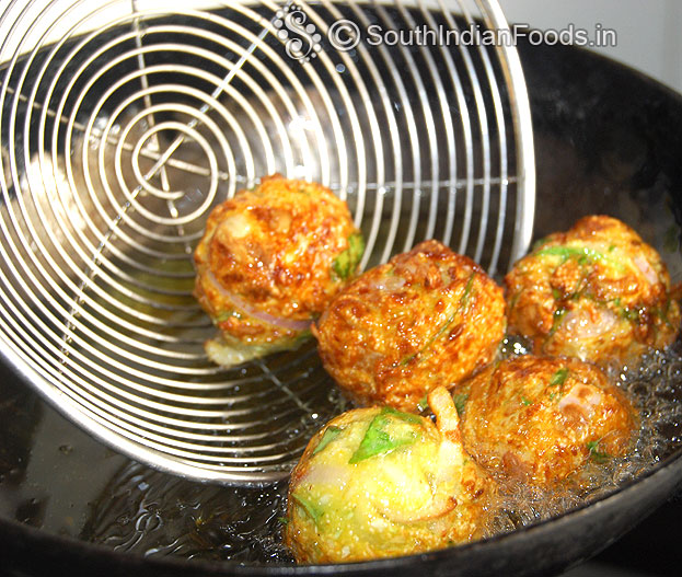 Flip over, fry till crisp and golden brown