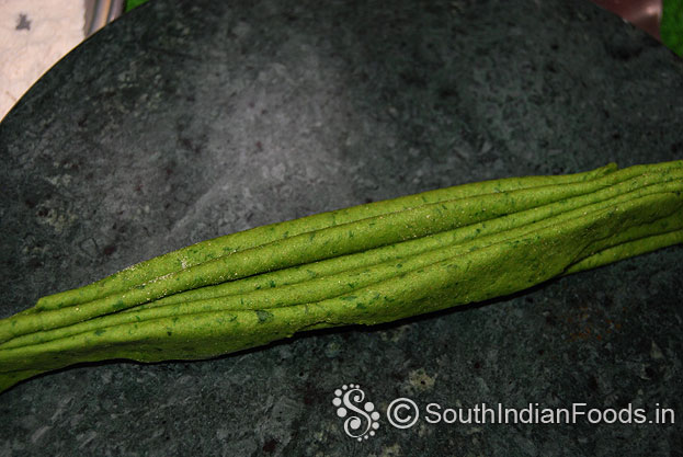 Fold palak chapathi