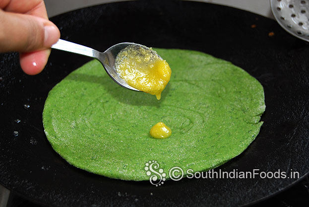 Pour 1 tbsp ghee, cook till golden brown