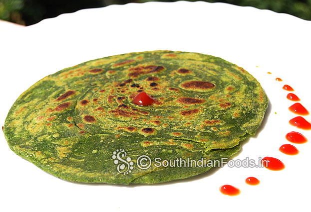 Spinach paratha