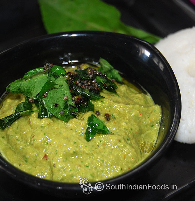 Palak onion chutney