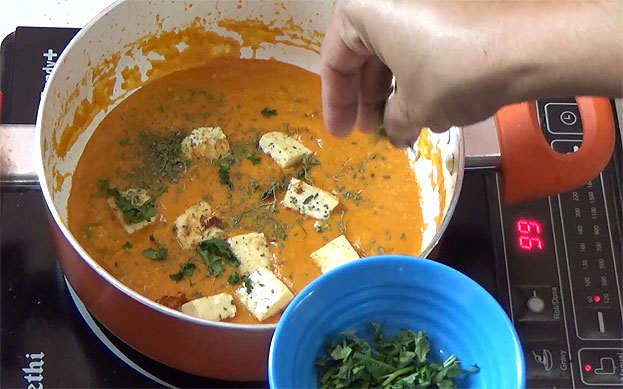 Add coriander leaves