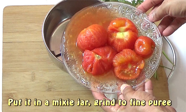 Put it in a mixie jar, finely grind