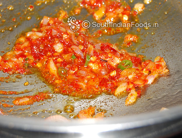 Add red chilli paste