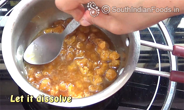 Let it dissolve and boil for 3 min