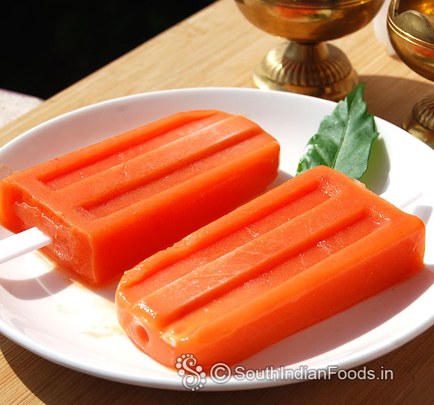 paletas de papaya