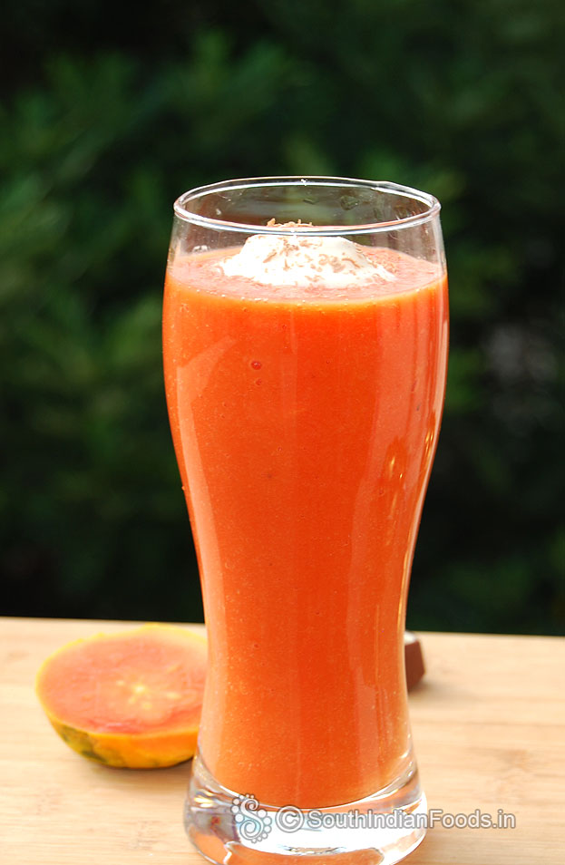 Pappali fruit ice cream shake