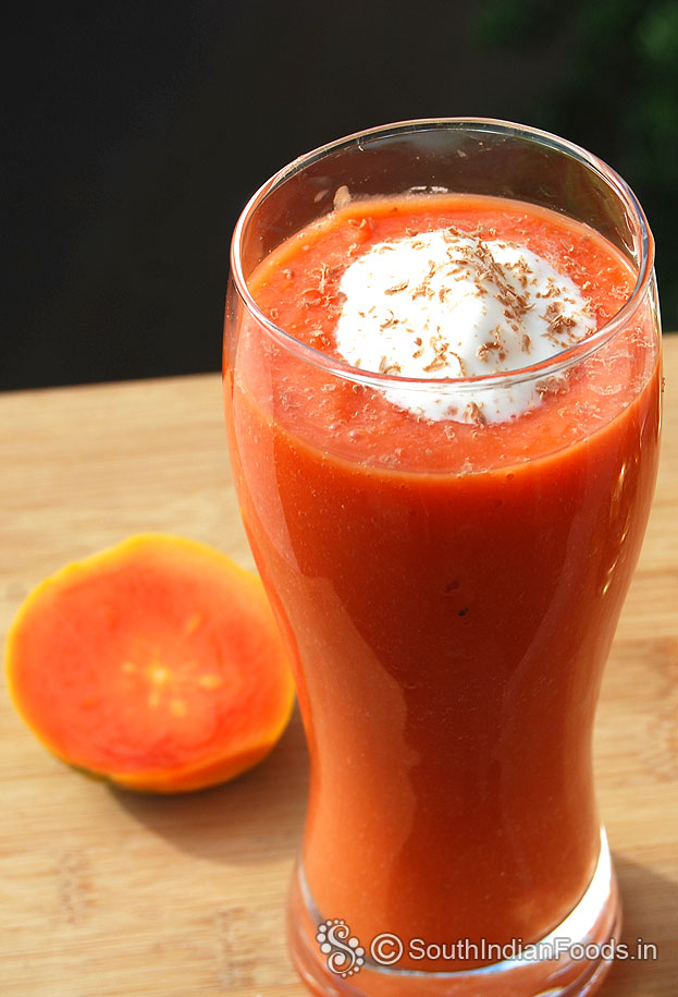 Add ice cream, grated chocolate or ice cubes