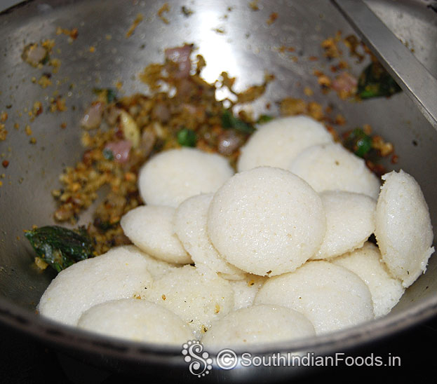 Add mini idli sautefor 2 min