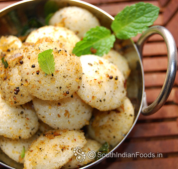 Healthy podi idli for kids