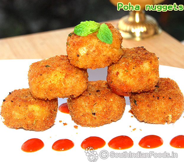 Easy poha nuggets