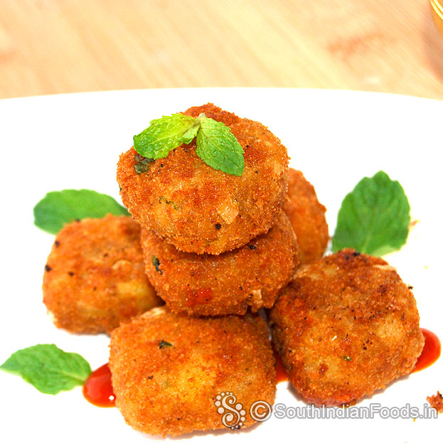 Rice flakes potato nuggets