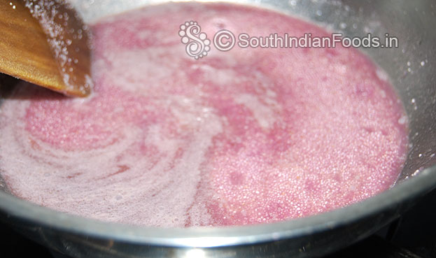 Add rava, mix well & let it boil