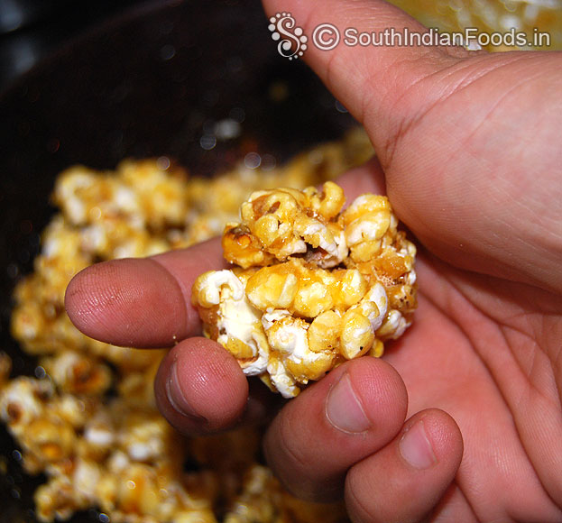 Popcorn balls ready