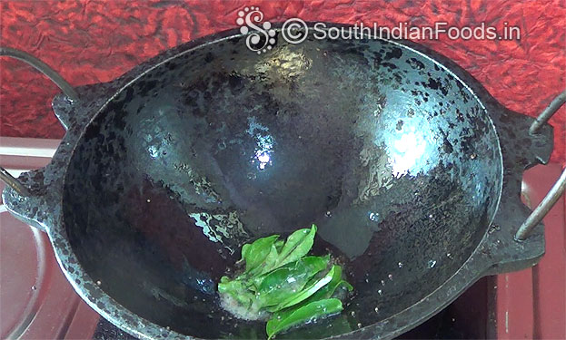 Add curry leaves & asafoetida