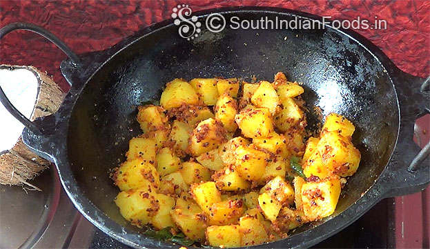 Now its ready, cut off heat, serve hot with rice