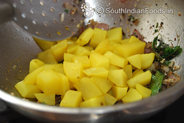 Add boiled potato