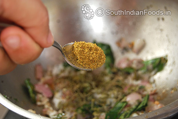Add garam masala powder