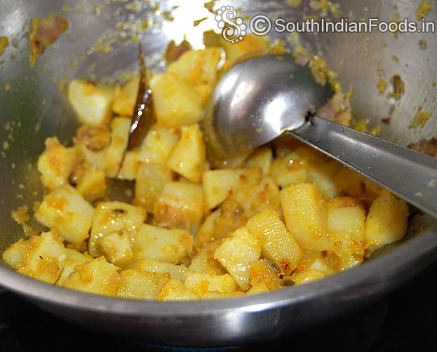 Add coriander powder saute