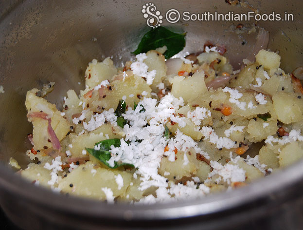 Add grated coconut