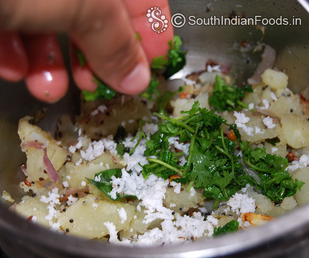 Add coriander leaves