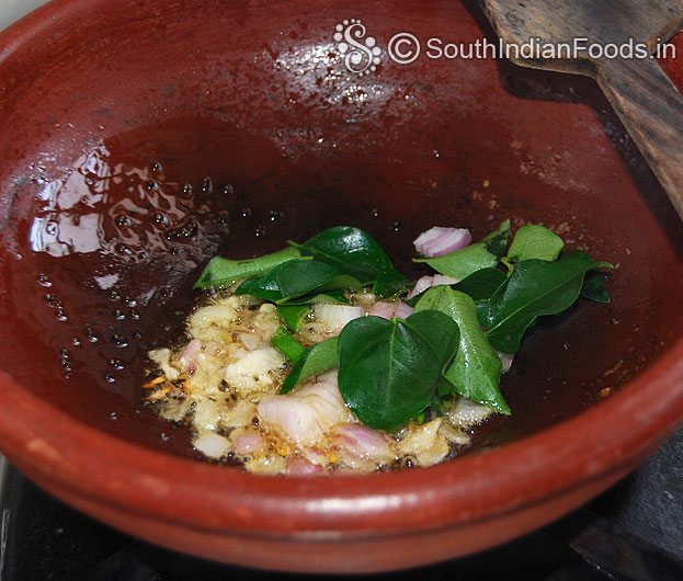 Add curry leaves, green chilli saute