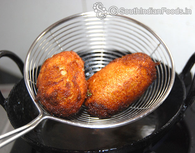 Now its ready, remove it from oil