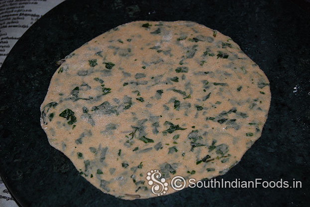 Raw pudina roti is ready